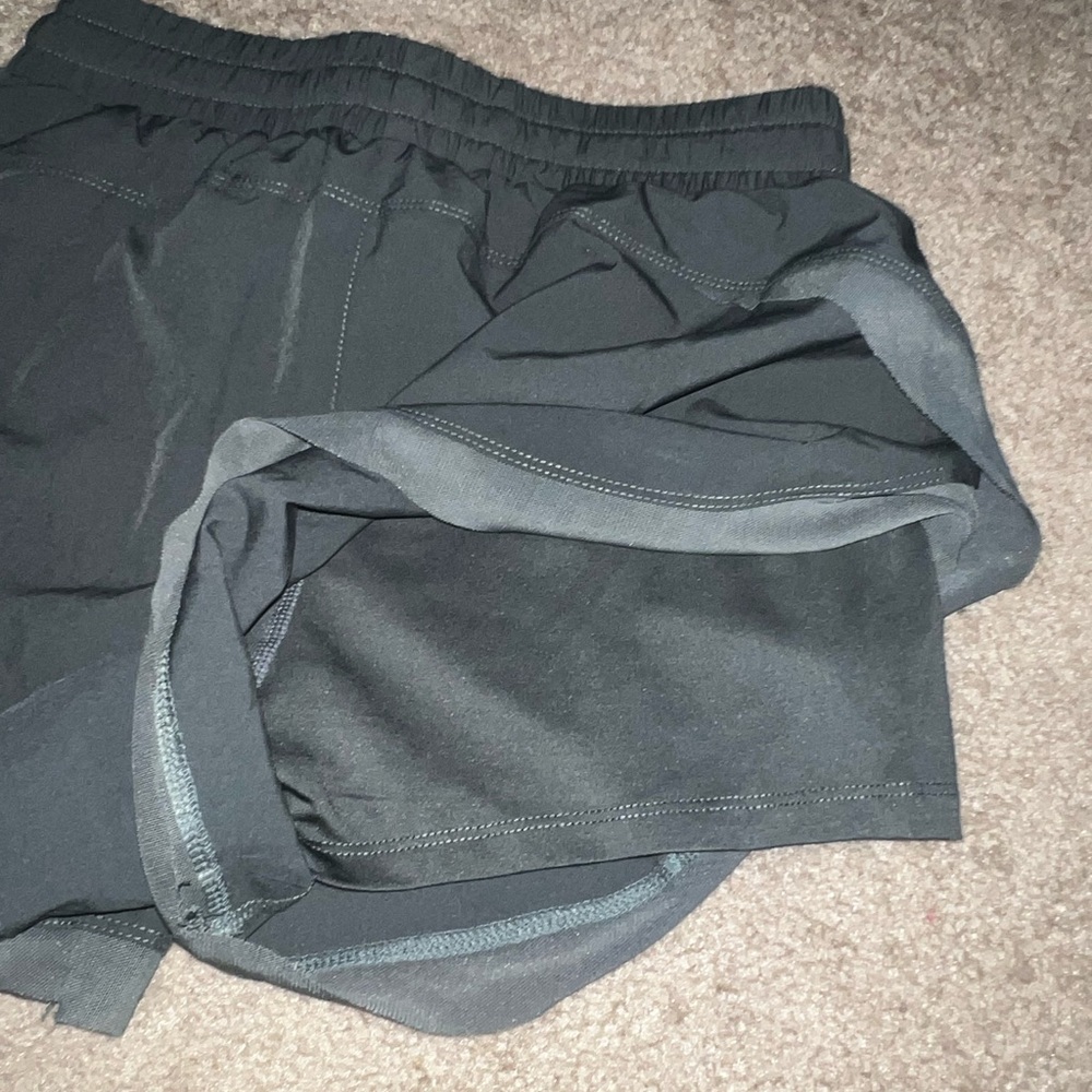 HALARA Dark Green Athletic Shorts with Elastic Waistband - Picture 3 of 3
